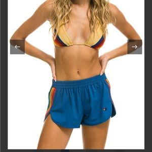 AVIATOR NATION FIVE STRIPE FLEX BOARD SHORTS SIZE SMALL